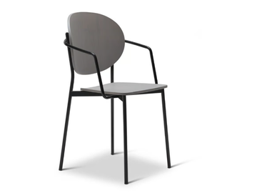 COCO METAL 357-M - Stackable steel chair with armrests by Origins 1971 - view 2